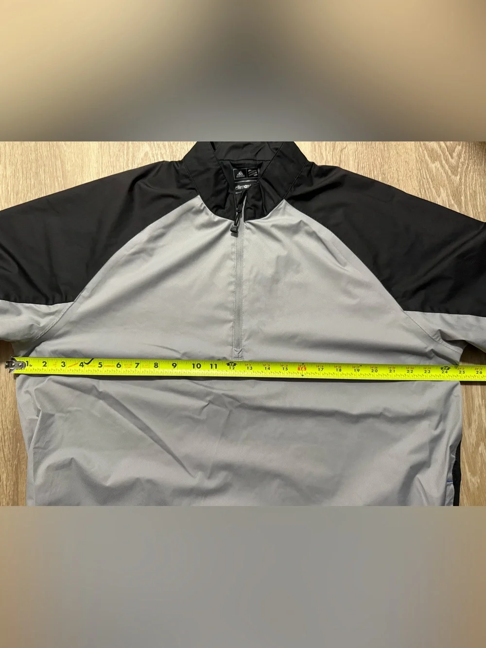 adidas Men's Climastorm Provisional Short Sleeve Rain Jacket Windbreaker Large